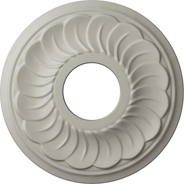 Ekena Millwork Blackthorn Ceiling Medallion (Fits Canopies up to 4 7/8"), 11 3/4"OD x 3 5/8"ID x 1"P, Pot of Cream CM11BLPCF - main